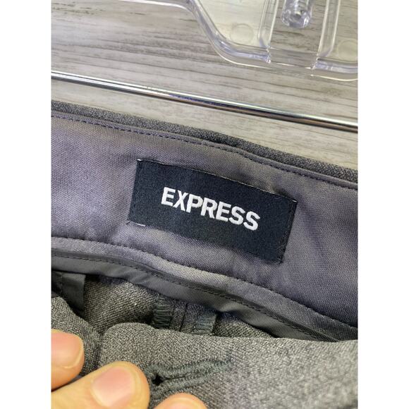 Express Columnist Pants Womens 12 Gray Bootcut High Rise Work Career - Picture 4 of 12